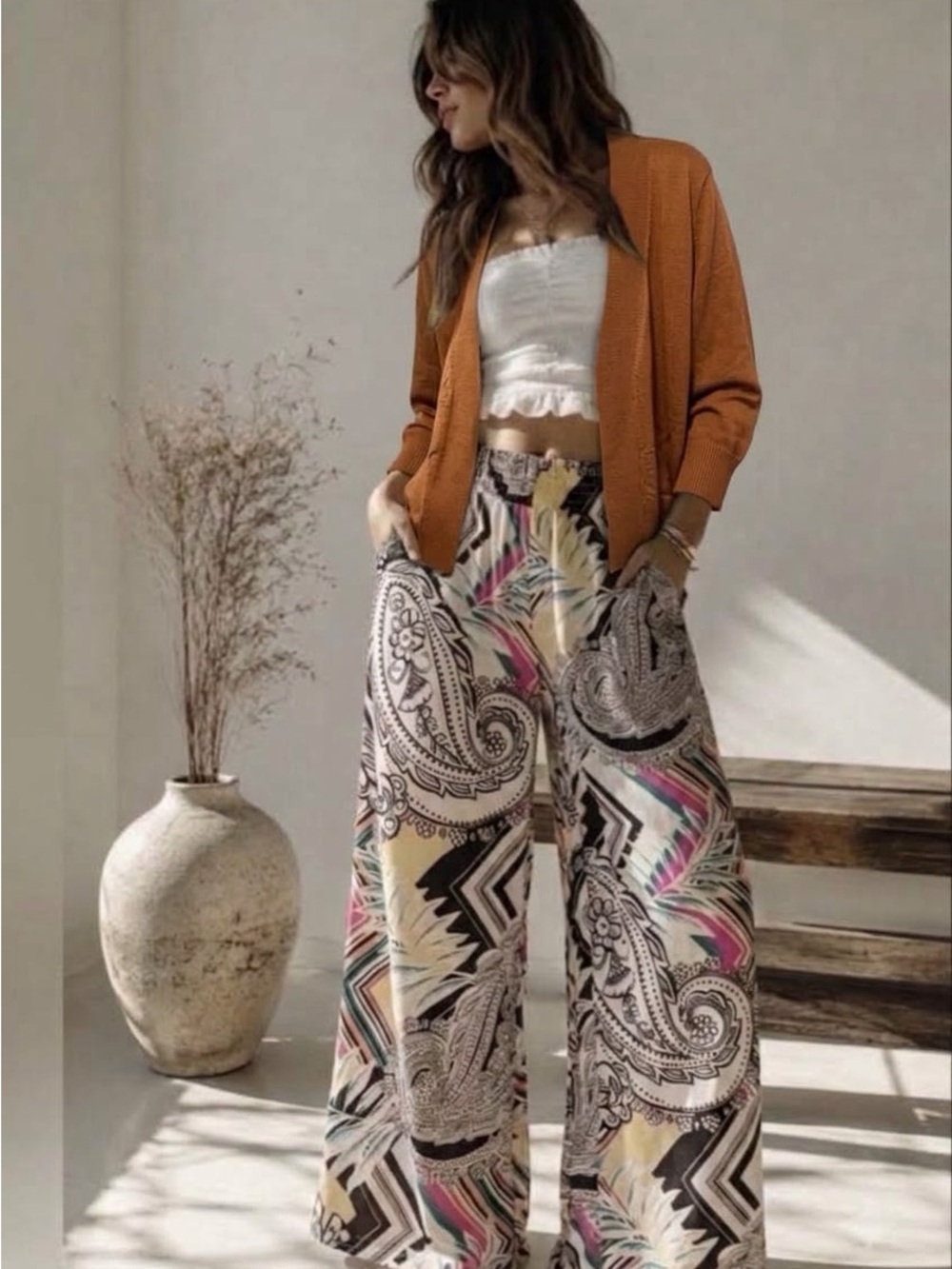 NWT Chestnut Brown Open-Front plus size 2XL Cardigan by JJ Perfections